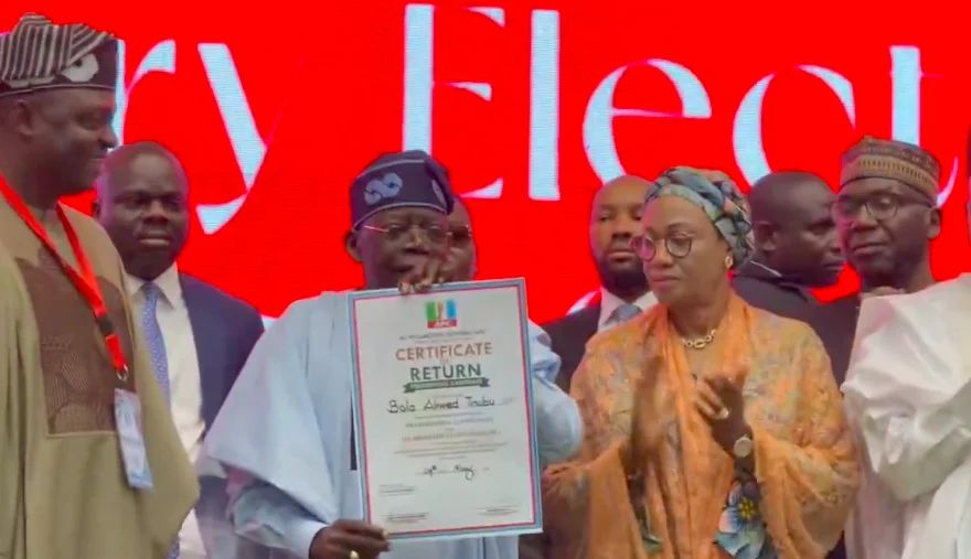 Tinubu Clinches APC Presidential Ticket, Receives Certificate Of Return 