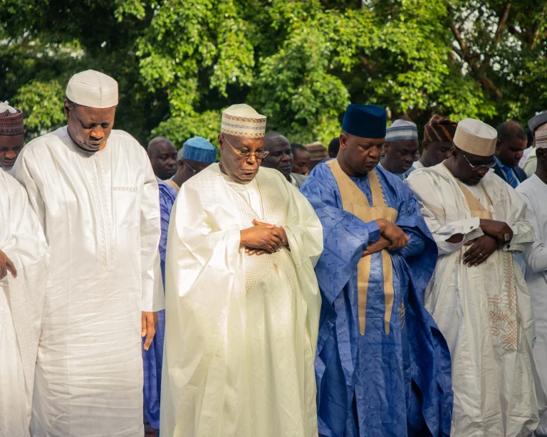 Eid-El-Kabir: Tinubu, Atiku Observe Prayers In Lagos, Abuja